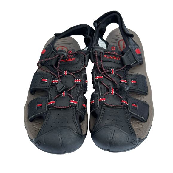 New Flarut Men's Black Red Closed Toe Breathable Outdoor Active Sandals 8/41 - Picture 4 of 7